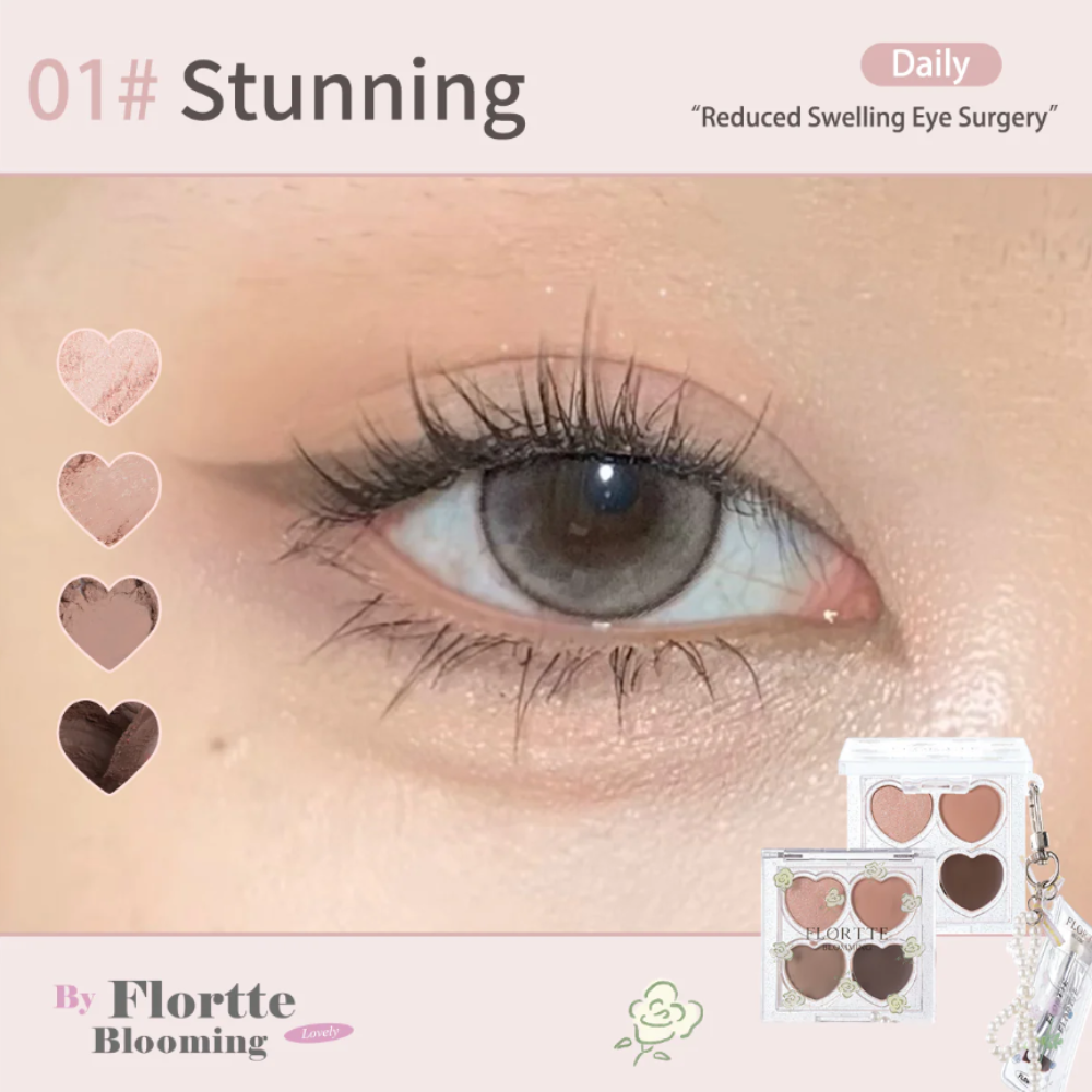 FLORTTE Love Yourself 4-color Eyeshadow Palette