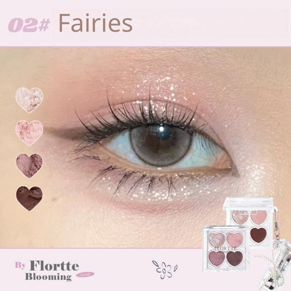 FLORTTE Love Yourself 4-color Eyeshadow Palette