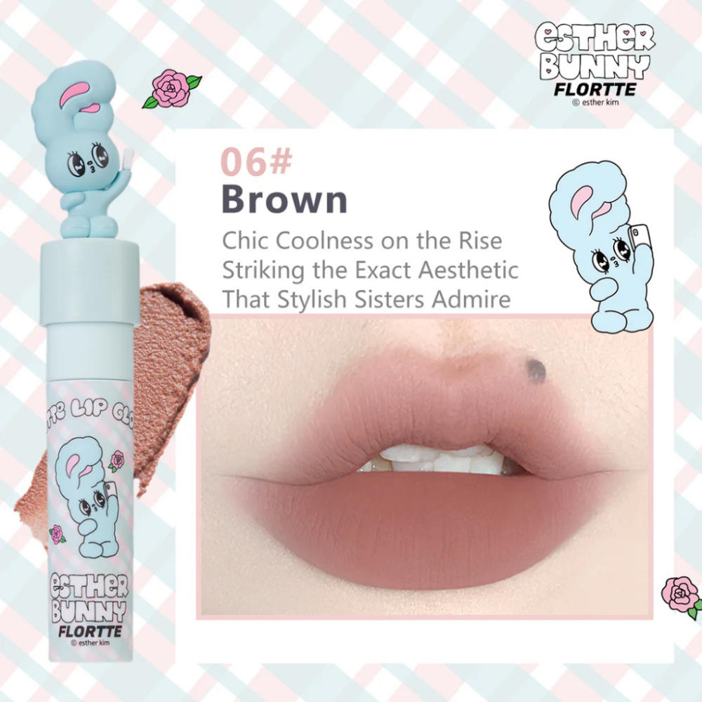 FLORTTE Esther Bunny Creamy Lip Cream (6 Colors)